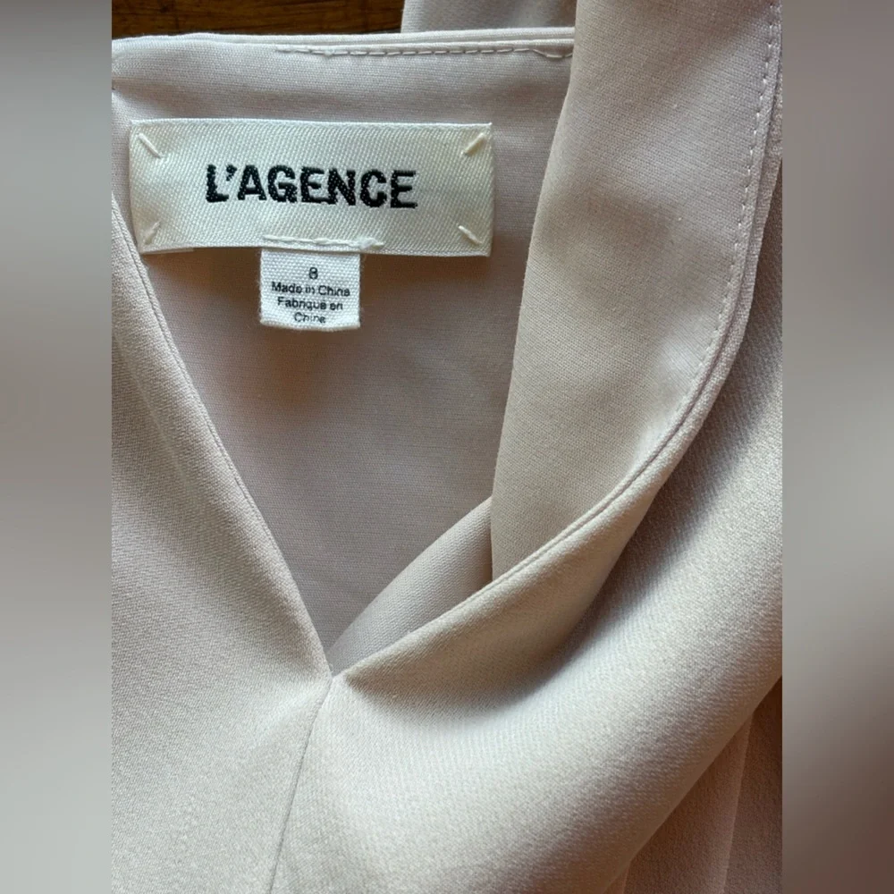 L’Agence Pleated Silk Chiffon Dress - Picture 5 of 10